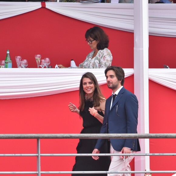 Semi-Exclusif - Charlotte Casiraghi et Dimitri Rassam ont officialisé leur relation de couple en prenant part ensemble le 24 juin 2017 à la soirée de gala du Jumping de Monaco, étape du Longines Global Champions Tour. © Bruno Bebert / Bestimage