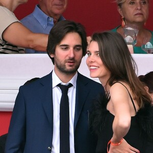 Semi-Exclusif - Charlotte Casiraghi et Dimitri Rassam ont officialisé leur relation de couple en prenant part ensemble le 24 juin 2017 à la soirée de gala du Jumping de Monaco, étape du Longines Global Champions Tour. © Bruno Bebert / Bestimage