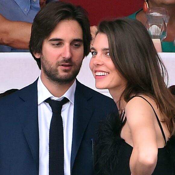 Semi-Exclusif - Charlotte Casiraghi et Dimitri Rassam ont officialisé leur relation de couple en prenant part ensemble le 24 juin 2017 à la soirée de gala du Jumping de Monaco, étape du Longines Global Champions Tour. © Bruno Bebert / Bestimage