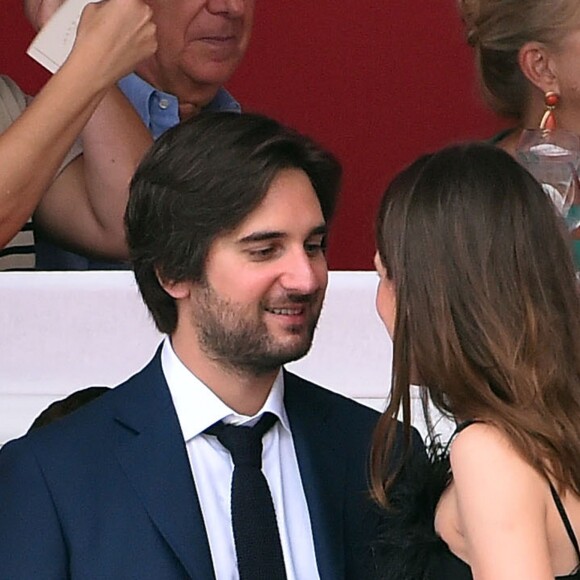 Semi-Exclusif - Charlotte Casiraghi et Dimitri Rassam ont officialisé leur relation de couple en prenant part ensemble le 24 juin 2017 à la soirée de gala du Jumping de Monaco, étape du Longines Global Champions Tour. © Bruno Bebert / Bestimage