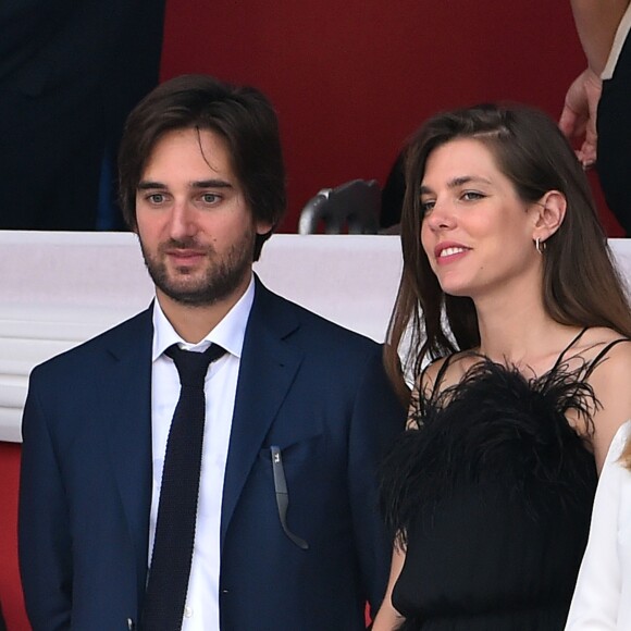 Semi-Exclusif - Charlotte Casiraghi et Dimitri Rassam ont officialisé leur relation de couple en prenant part ensemble le 24 juin 2017 à la soirée de gala du Jumping de Monaco, étape du Longines Global Champions Tour. © Bruno Bebert / Bestimage