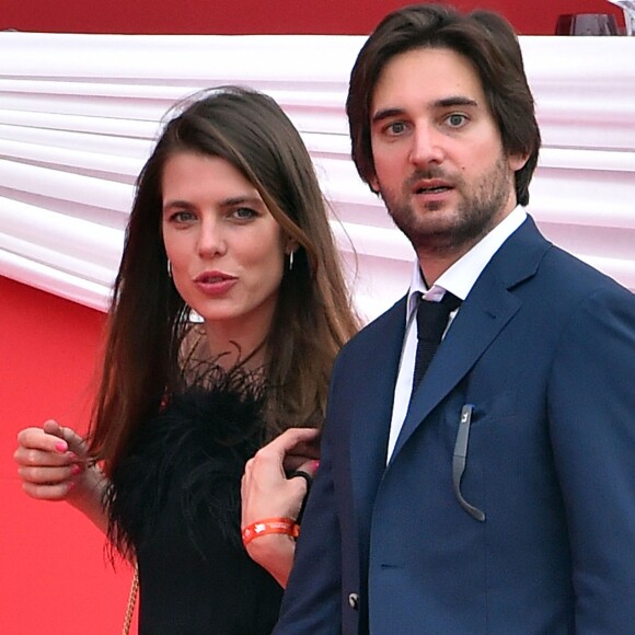 Semi-Exclusif - Charlotte Casiraghi et Dimitri Rassam ont officialisé leur couple en prenant part ensemble le 24 juin 2017 à la soirée de gala du Jumping de Monaco, étape du Longines Global Champions Tour. © Bruno Bebert / Bestimage