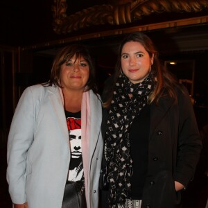 Semi-exclusif - Michèle Bernier et sa fille Charlotte Gaccio lors de la générale de "The Hole", cabaret baroque'n’roll sans précédent au Cabaret de Paris, le 15 janvier 2016. © Philippe Baldini/Bestimage