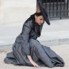 Semi-exclusif - Céline Dion danse le flamenco lors d'un shooting pour Vogue dans les jardins du Palais-Royal, à Paris, le 6 juillet 2017.