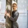 Semi-exclusif - Céline Dion danse le flamenco lors d'un shooting pour Vogue dans les jardins du Palais-Royal, à Paris, le 6 juillet 2017.