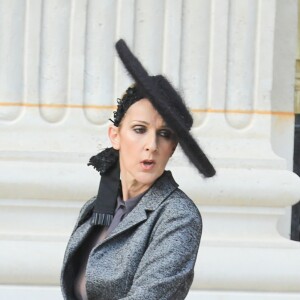 Semi-exclusif - Céline Dion danse le flamenco lors d'un shooting pour Vogue dans les jardins du Palais-Royal, à Paris, le 6 juillet 2017.