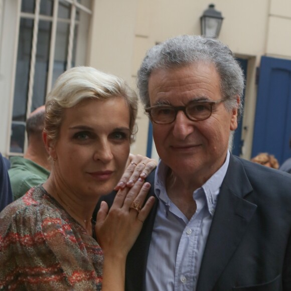 Exclusif - Mélita Toscan du Plantier, Serge Toubiana (nouveau président d'UNIFRANCE) - People à la soirée UNIFRANCE "Une année de cinéma dans le monde" à Paris. Le 6 juillet 2017 © CVS / Bestimage