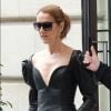 Céline Dion quitte son hôtel, le "Royal Monceau", pour se rendre à l'Opéra Garnier. Paris, le 10 juillet 2017