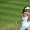 Alizé Cornet (FRA) duAlize Cornet éliminée dès le premier tour du tournoi de Wimbledon, à Londres, le 3 juillet 2017.
