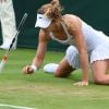 Alizé Cornet éliminée dès le premier tour du tournoi de Wimbledon, à Londres, le 3 juillet 2017.