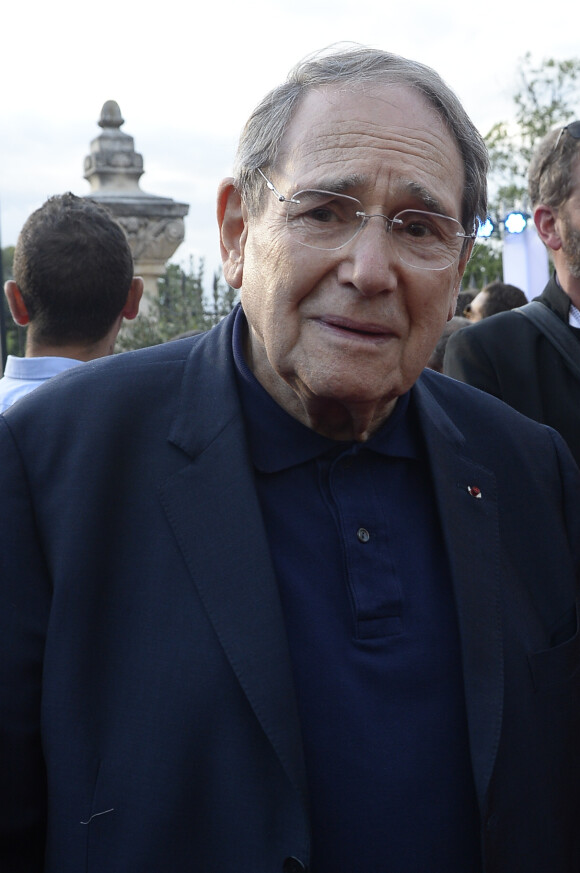 Robert Hossein lors de l'hommage rendu à Jean-Paul Belmondo: "Marseille fête Belmondo" au Château de la Buzine.