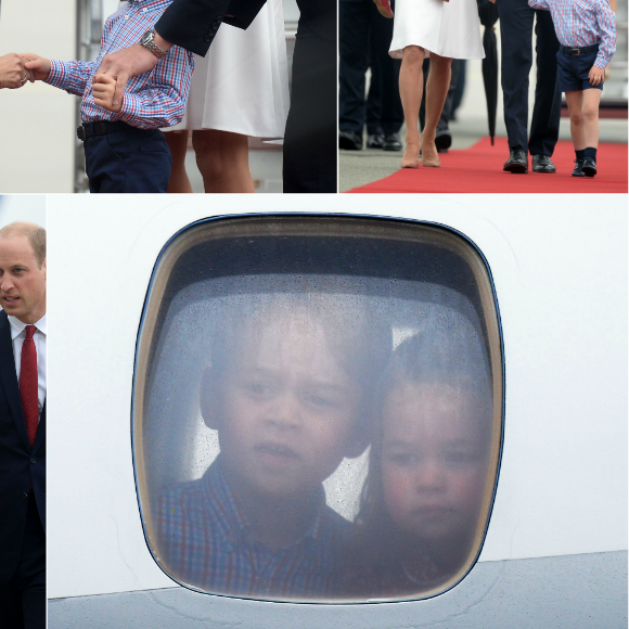 Le duc et la duchesse de Cambridge sont arrivés avec leurs enfants George et Charlotte à Varsovie le 17 juillet 2017 pour le début d'une visite officielle de cinq jours en Pologne et en Allemagne.