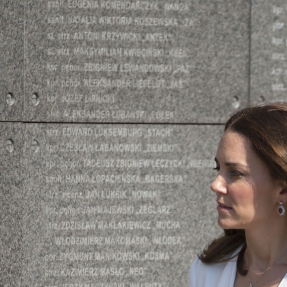 Le prince William et la duchesse Catherine de Cambridge lors de leur visite du Musée de l'Insurrection de Varsovie le 17 juillet 2017 lors de leur visite officielle en Pologne.