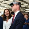Kate Middleton et le prince William à Varsovie le 17 juillet 2017 visitant un incubateur de start-up et testant la réalité virtuelle.