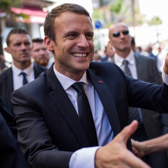 Le président de la République Emmanuel Macron - Le président de la République est reçu par l'hôtel de ville de Nice pour un entretien avant la cérémonie d'hommage aux victimes de l'attentat du 14 juillet 2016 à Nice, le 14 juillet 2017. © Cyril Moreau/Bestimage