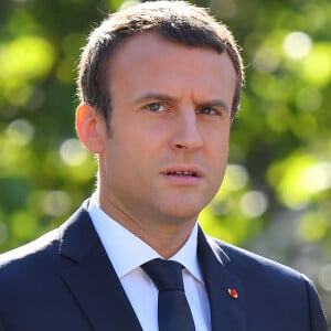 Le président de la République Emmanuel Macron au départ du défilé du 14 juillet, à l'arc de Triomphe à Paris, le 14 juillet 2017. © Christian Liewig/Pool/Bestimage