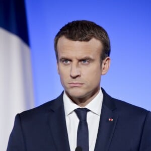 Le président de la République Emmanuel Macron lors de la conférence de presse commune avec le président des Etats-Unis au palais de l'Elysée à Paris, le 13 juillet 2017, après leur entretien. © Thomas Padilla/Pool/Bestimage