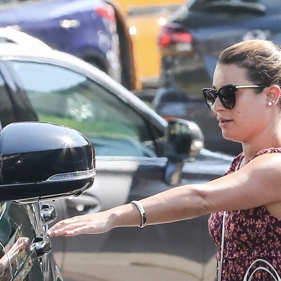 Exclusif - Lea Michele à Brentwood, le 10 juillet 2017