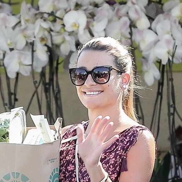 Exclusif - Lea Michele à Brentwood, le 10 juillet 2017