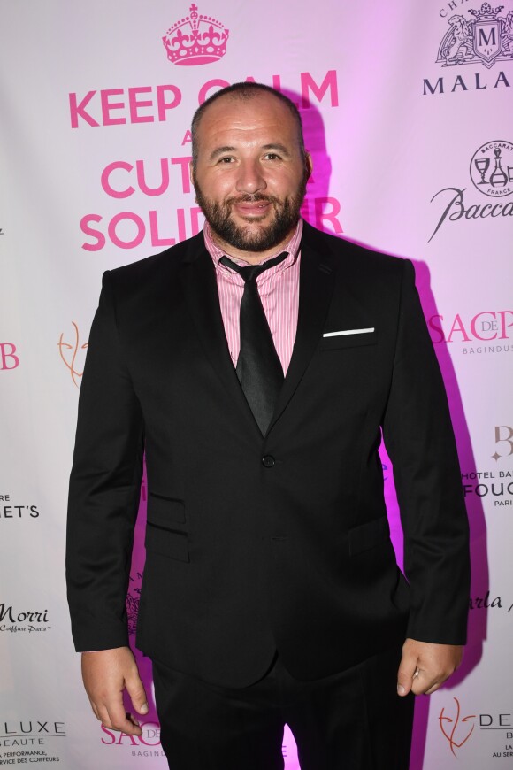 Exclusif - Mokhtar au premier gala de l'association Solidhair au profit des personnes atteintes du cancer dans les salons de l'hôtel Fouquet's Barrière à Paris le 11 septembre 2016. © Rachid Bellak/Bestimage