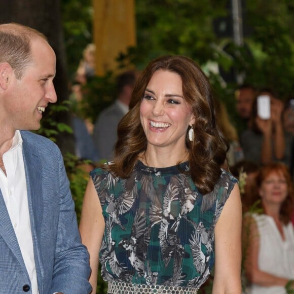 Le prince William et Kate Middleton, duc et duchesse de Cambridge, visitaient le 20 juillet 2017 la Clarchens Ballhaus, la plus ancienne salle de bal de Berlin, dans le cadre de leur visite officielle en Allemagne.