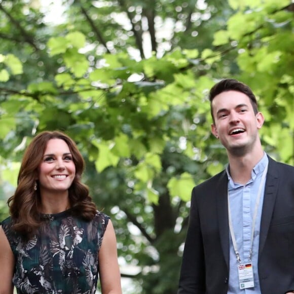 Le prince William et Kate Middleton, duc et duchesse de Cambridge, visitaient le 20 juillet 2017 la Clarchens Ballhaus, la plus ancienne salle de bal de Berlin, dans le cadre de leur visite officielle en Allemagne.