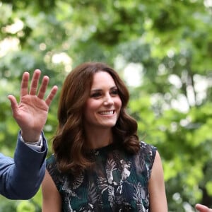 Le prince William et Kate Middleton, duc et duchesse de Cambridge, visitaient le 20 juillet 2017 la Clarchens Ballhaus, la plus ancienne salle de bal de Berlin, dans le cadre de leur visite officielle en Allemagne.