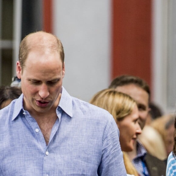 Le prince William, duc de Cambridge et Catherine Kate Middleton, duchesse de Cambridge en visite au "Alte Brücke" (Vieux Pont) à Heidelberg, le 20 juillet 2017.20/07/2017 - Heidelberg