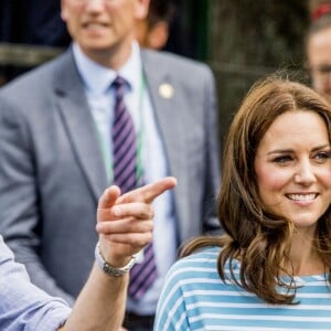 Le prince William, duc de Cambridge et Catherine Kate Middleton, duchesse de Cambridge en visite au "Alte Brücke" (Vieux Pont) à Heidelberg, le 20 juillet 2017.20/07/2017 - Heidelberg