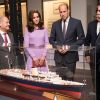 Le prince William et Kate Middleton en visite au musée Maritime à Hambourg, le 21 juillet 2017.
