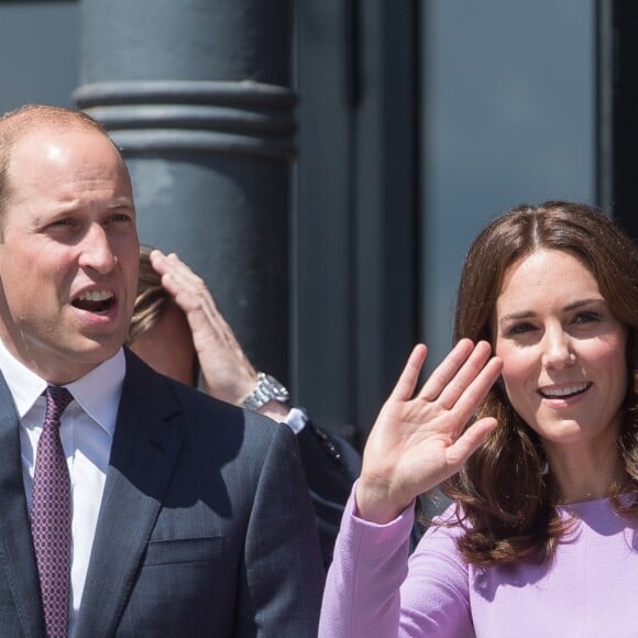 Le prince William et Kate Middleton en visite au musée Maritime à Hambourg, le 21 juillet 2017.