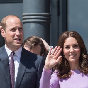 Le prince William et Kate Middleton en visite au musée Maritime à Hambourg, le 21 juillet 2017.