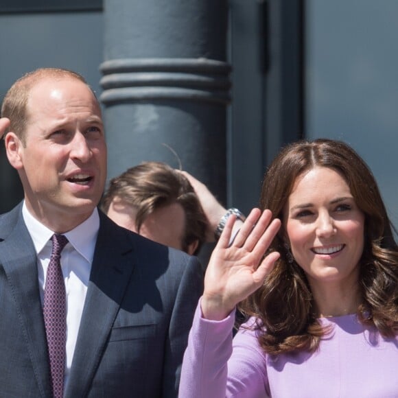 Le prince William et Kate Middleton en visite au musée Maritime à Hambourg, le 21 juillet 2017.