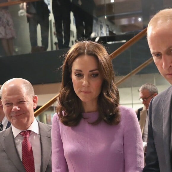 Le prince William et Kate Middleton en visite au musée Maritime à Hambourg, le 21 juillet 2017.