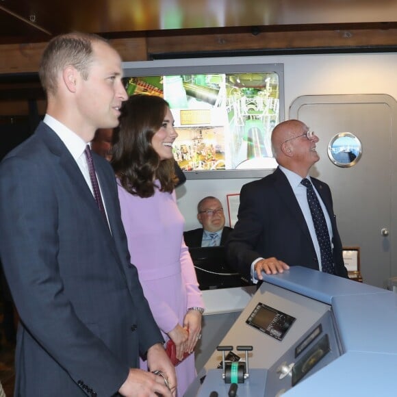 Le prince William et Kate Middleton en visite au musée Maritime à Hambourg, le 21 juillet 2017.