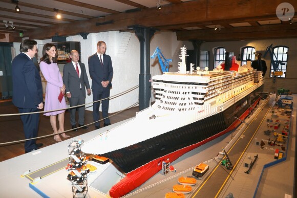 Le prince William et Kate Middleton en visite au musée Maritime à Hambourg, le 21 juillet 2017.