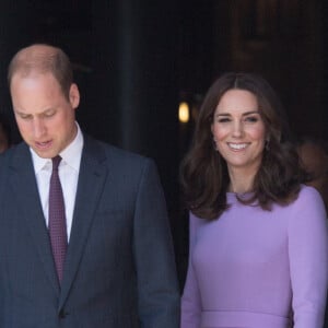 Le prince William et Kate Middleton en visite au musée Maritime à Hambourg, le 21 juillet 2017.