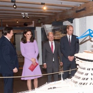 Le prince William et Kate Middleton en visite au musée Maritime à Hambourg, le 21 juillet 2017.