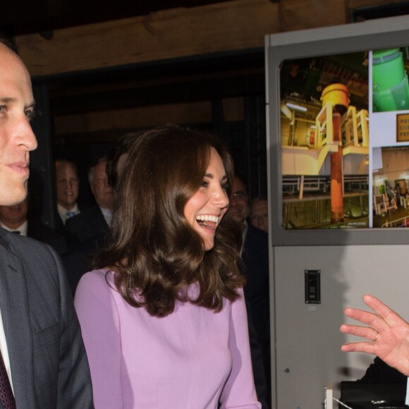 Le prince William et Kate Middleton en visite au musée Maritime à Hambourg, le 21 juillet 2017.