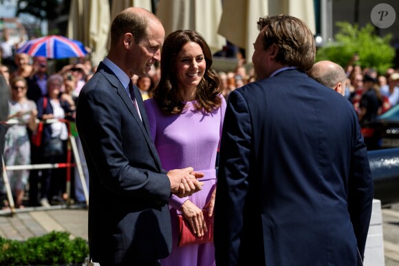 Le prince William et Kate Middleton en visite au musée Maritime à Hambourg, le 21 juillet 2017.