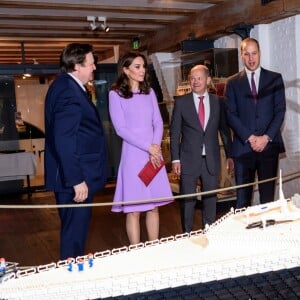 Le prince William et Kate Middleton en visite au musée Maritime à Hambourg, le 21 juillet 2017.