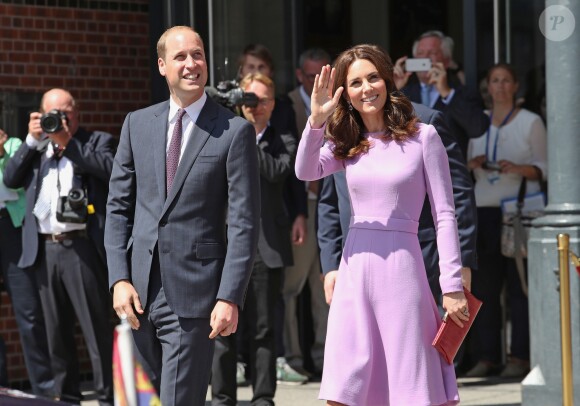 Le prince William et Kate Middleton en visite au musée Maritime à Hambourg, le 21 juillet 2017.