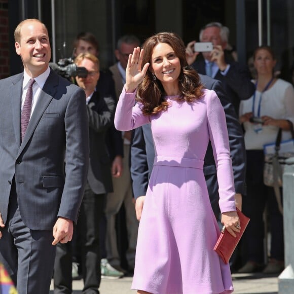 Le prince William et Kate Middleton en visite au musée Maritime à Hambourg, le 21 juillet 2017.