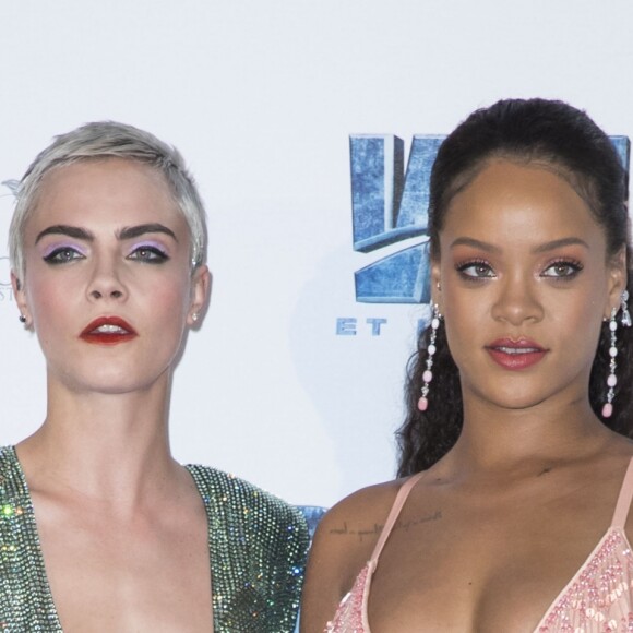 Cara Delevingne et Rihanna - Avant-première du film "Valérian et la Cité des mille planètes" de L. Besson à la Cité du Cinéma à Saint-Denis, le 25 juillet 2017. © Olivier Borde/Bestimage