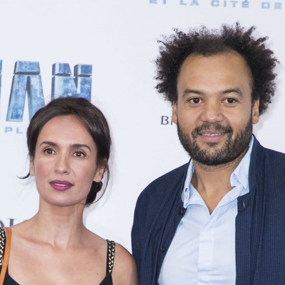 Amelle Chahbi et son compagnon Fabrice Eboué - Avant-première du film "Valérian et la Cité des mille planètes" de L. Besson à la Cité du Cinéma à Saint-Denis, le 25 juillet 2017. © Olivier Borde/Bestimage