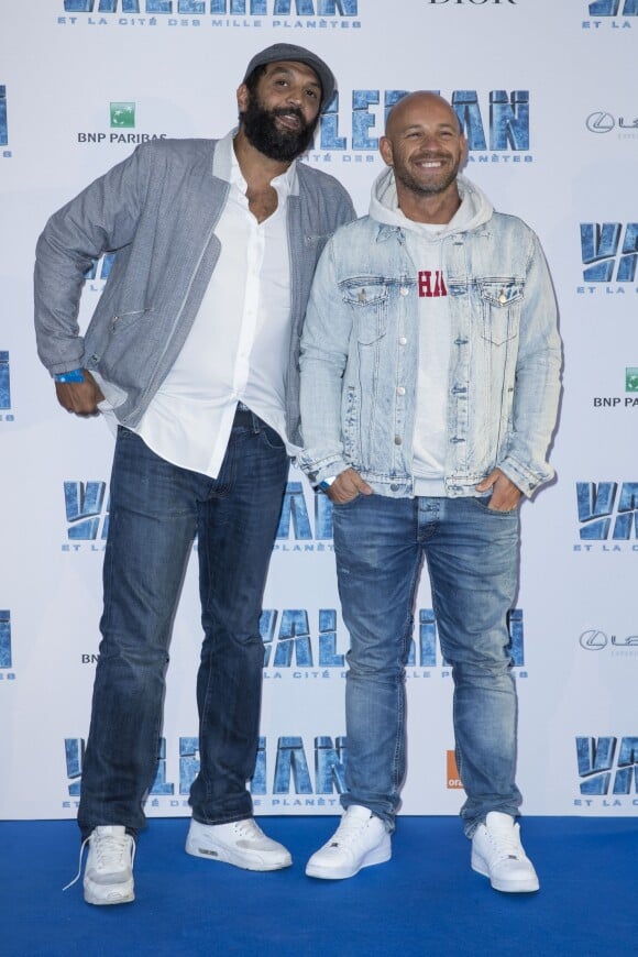 Ramzy Bedia et Franck Gastambide - Avant-première du film "Valérian et la Cité des mille planètes" de L. Besson à la Cité du Cinéma à Saint-Denis, le 25 juillet 2017. © Olivier Borde/Bestimage