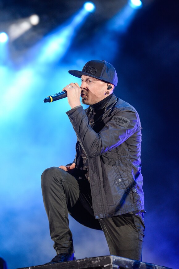 Chester Bennington de Linkin Park le 25 juin 2017 lors du festival Southside en Allemagne.