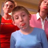 Justin Berfield, Frankie Muniz, Erik Per Sullivan, Jane Kaczmarek et Bryan Cranston dans la série "Malcolm".