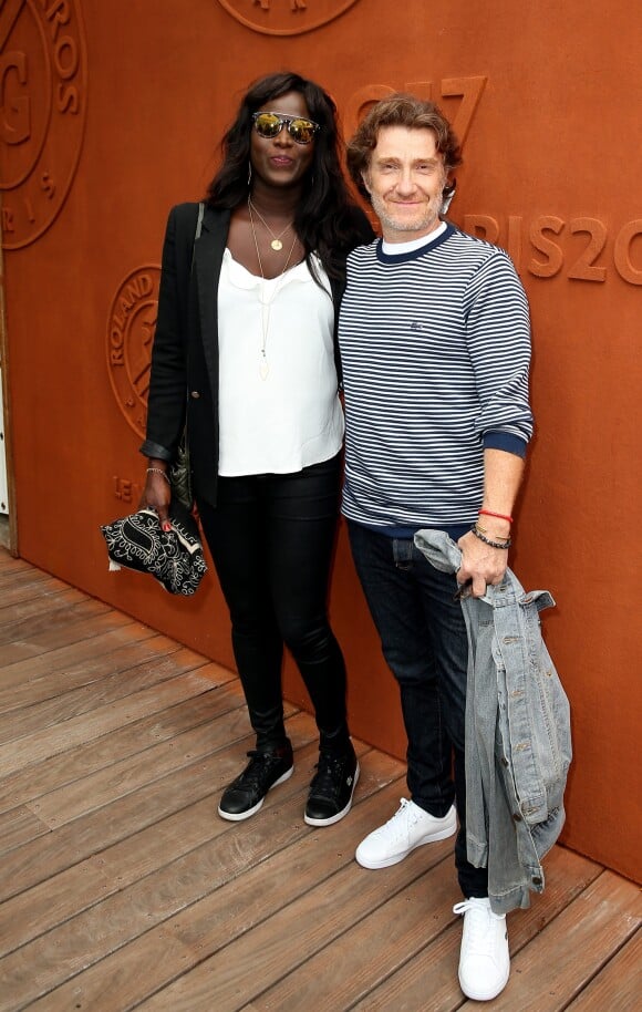 Thierry Frémont et sa femme Gina au village des Internationaux de Tennis de Roland Garros à Paris le 7 juin 2017 © Cyril Moreau-Dominique Jacovides/Bestimage