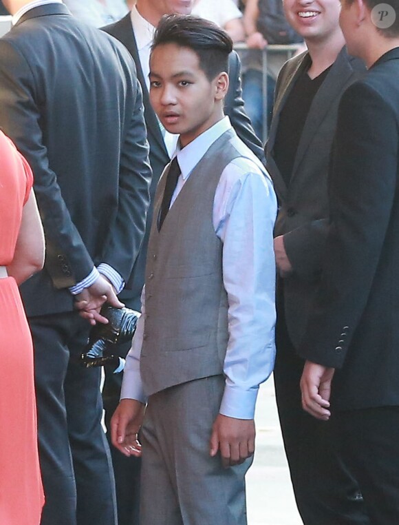 Maddox Jolie-Pitt - Arrivée des people à la première du film Maleficient à Hollywood, le 29 mai 2014.